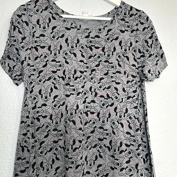 LulaRoe Minnie Mouse Flowy Midi Dress Short Sleeve Womens Size Small - Picture 3 of 9